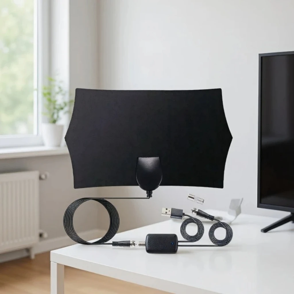 

4K 1080P HD Hexagonal TV Antenna - Powerful Signal Amplifier Ultra Clear for Smart Old TVs Long Range