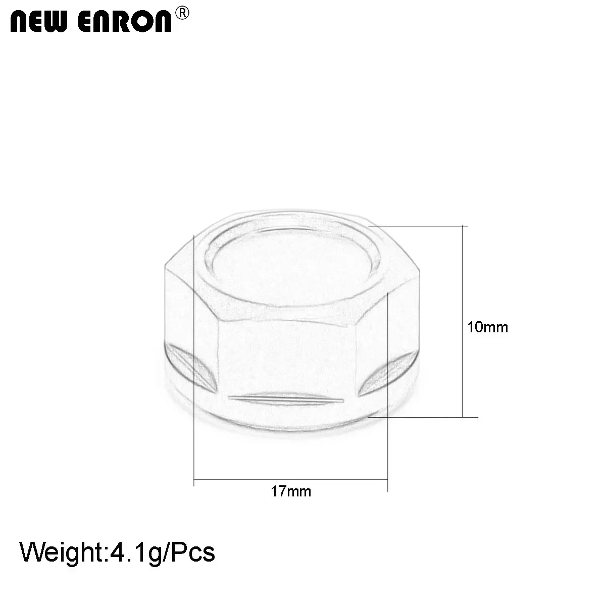 NEW ENRON Aluminium Wheel Nuts Locker Cover AR310449 For RC 1/7 FELONY LIMITLESS INFRACTION MOJAVE 1/8 ARRMA 6S Kraton Outcast