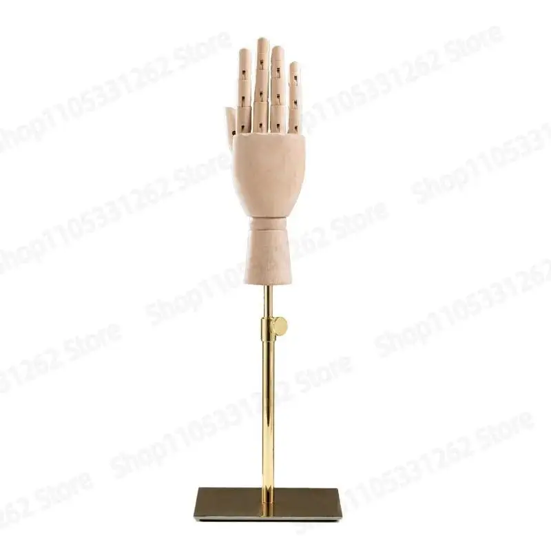 Solid Wood Hand Model Ring Display Stand for Jewelry Gloves Ornament Props