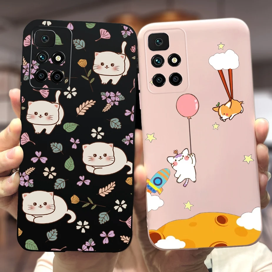 For Xiaomi Redmi 10 2022 Case Cute Dinosaur Cartoon Cover Soft TPU Phone Case For Redmi 10 Prime Redmi10 Back Cover 6.5\'\' Bumper