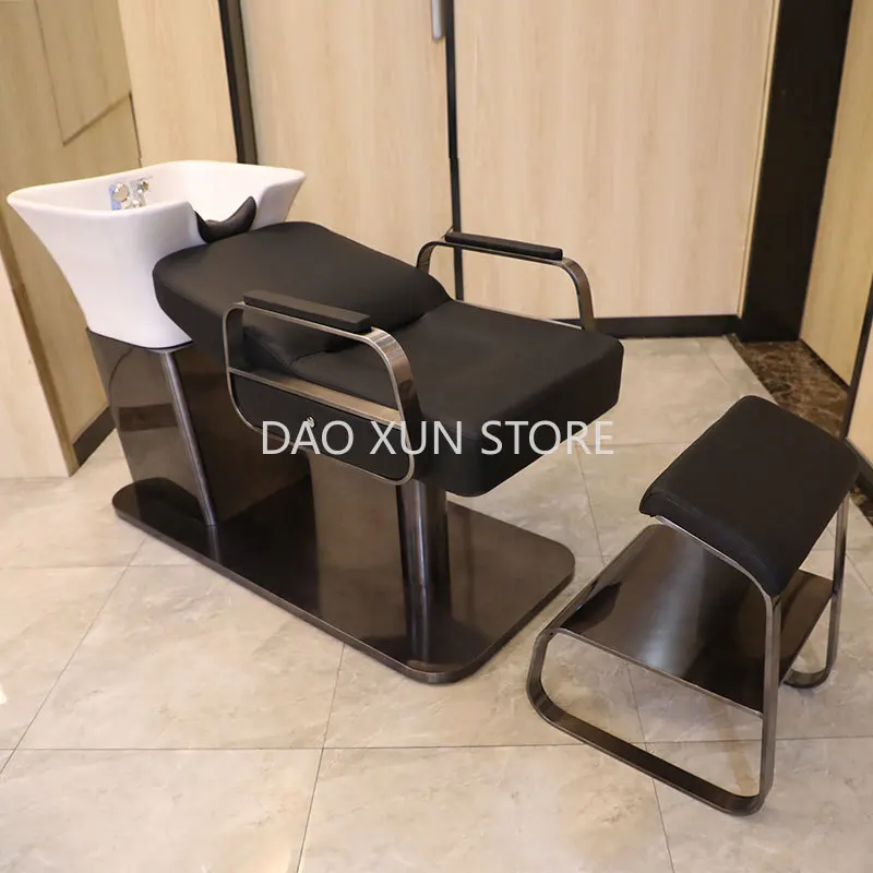 Japanese Head Spa Beds Hair Washing Luxury Fashion Shampoo Chair Salon Minimalistic Shampouineuse Salon Equipment MQ50SC