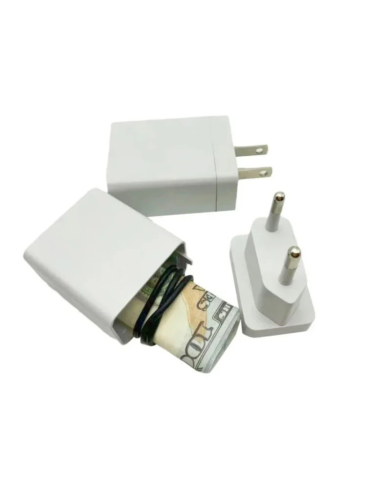 Faux chargeur pour vue secrète, détournement de maison, poubelle, conteneur sûr, cachette, 1 pièce ⁣ ⁣ ⁣ ⁣ Couvercle de chargement du compartiment de rangement caché