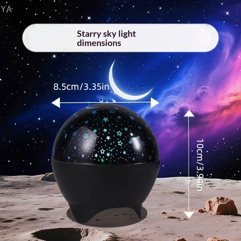 【SA】Moon Star LED Projector Night Light USB Plug Energy Saving Lamp Creative Gift for Teen Girls Boys