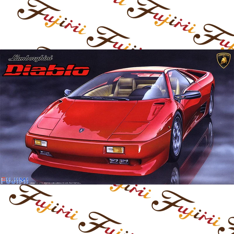 Static Assembled Car Model Fujimi-12679 1:24 Scale Lamborghini Diablo/4WD VT Blackstar sports car Model Kit