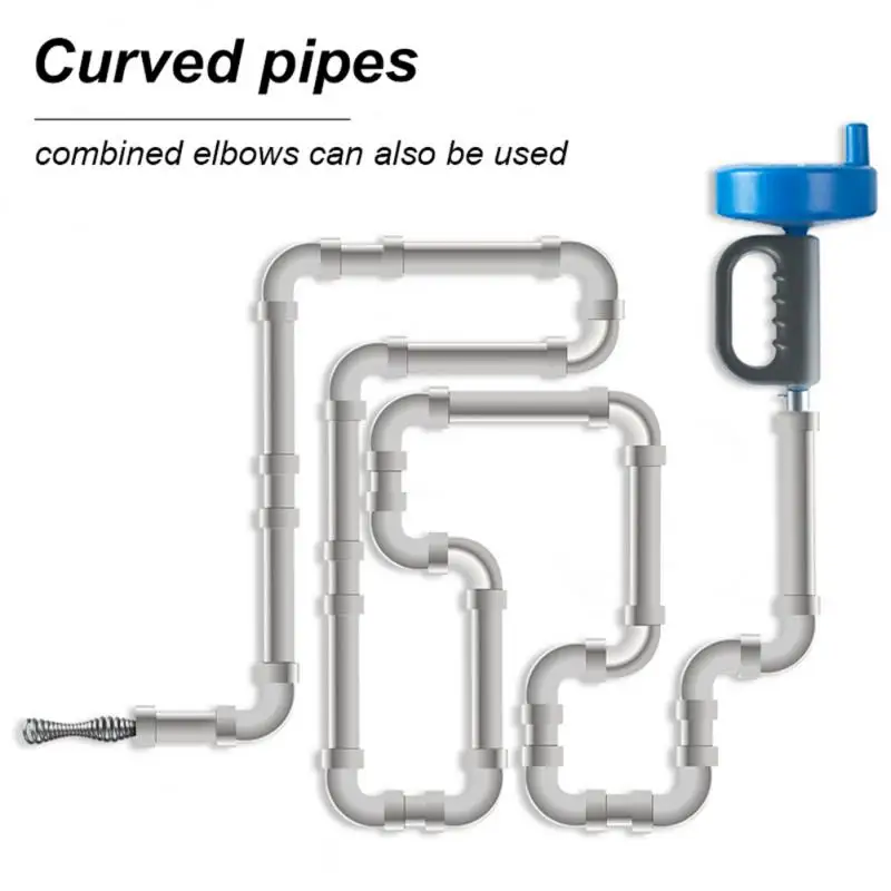 Meters Sewer Pipe Unblocker Snake Spring Pipe Dredging Tool For Bathroom Kitchen Hair Sewer Sink Pipeline Cleaning Tools