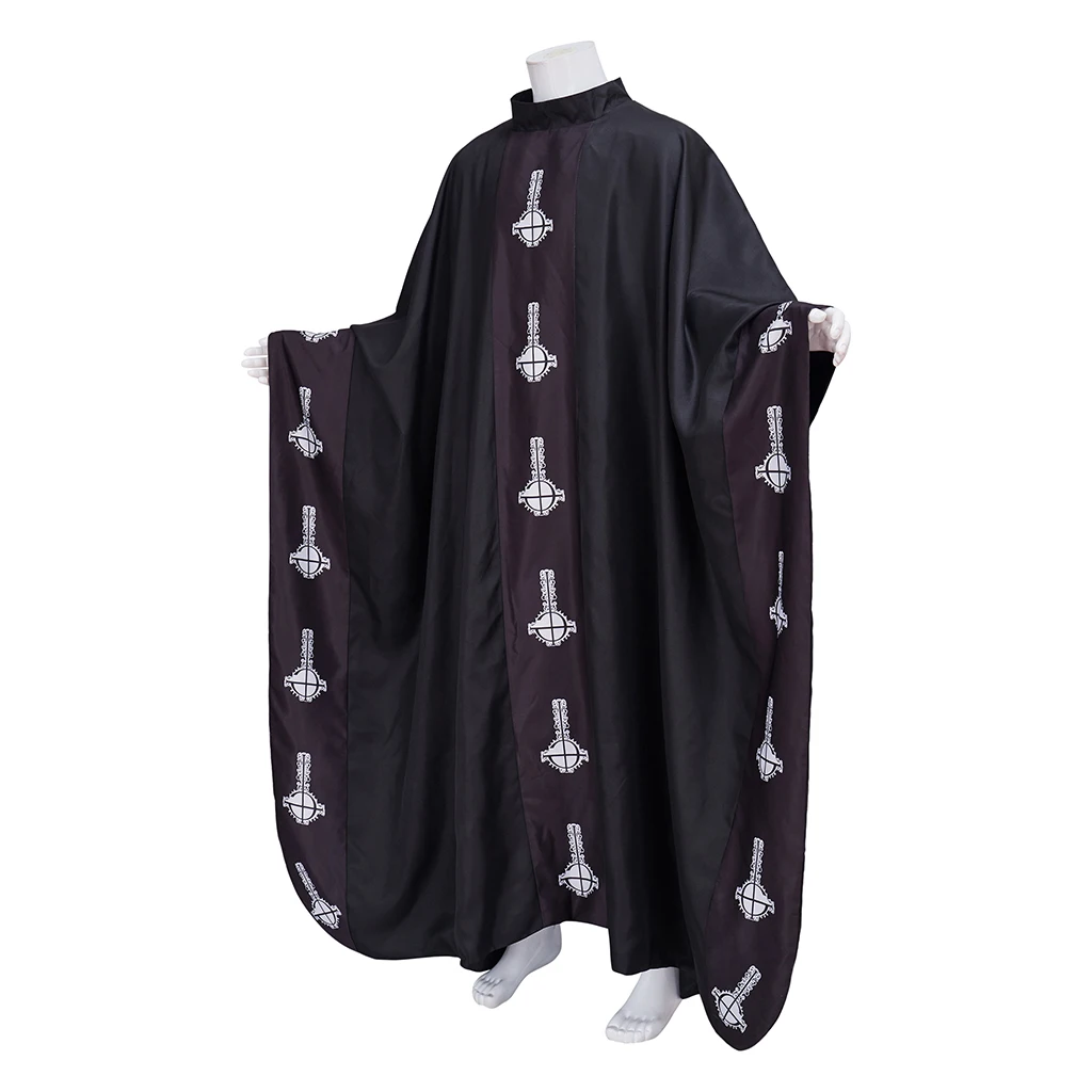 Papa Emeritus Cosplay Costume Horror Cosplay Costume Medieval Black Cloak And Hat Full Halloween Carnival Night Costume