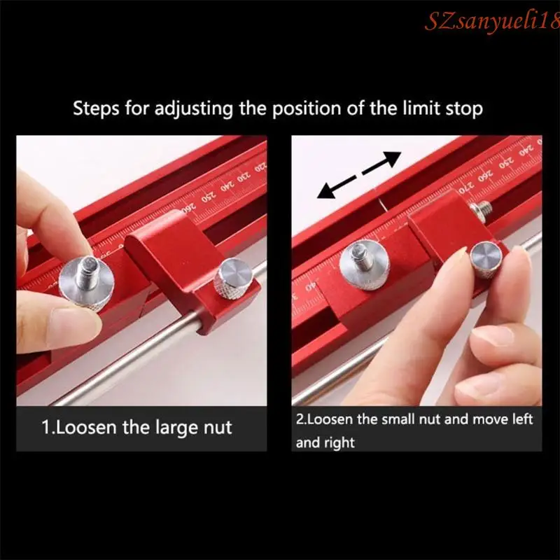 94PC 0-1200mm Woodworking Parallel Guide System Alloy T-track for Circular