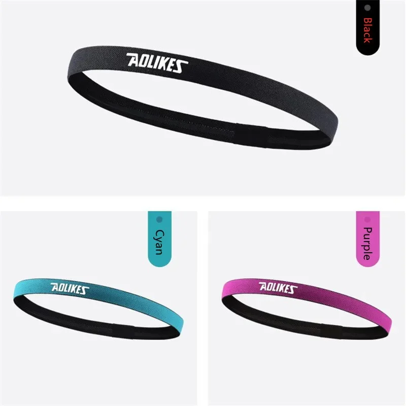 Non-slip Sports Headband for Men Women Running Fitness Yoga Anti-sweat Exercise Head Bands Elastic Compfortale Workout Sweatband