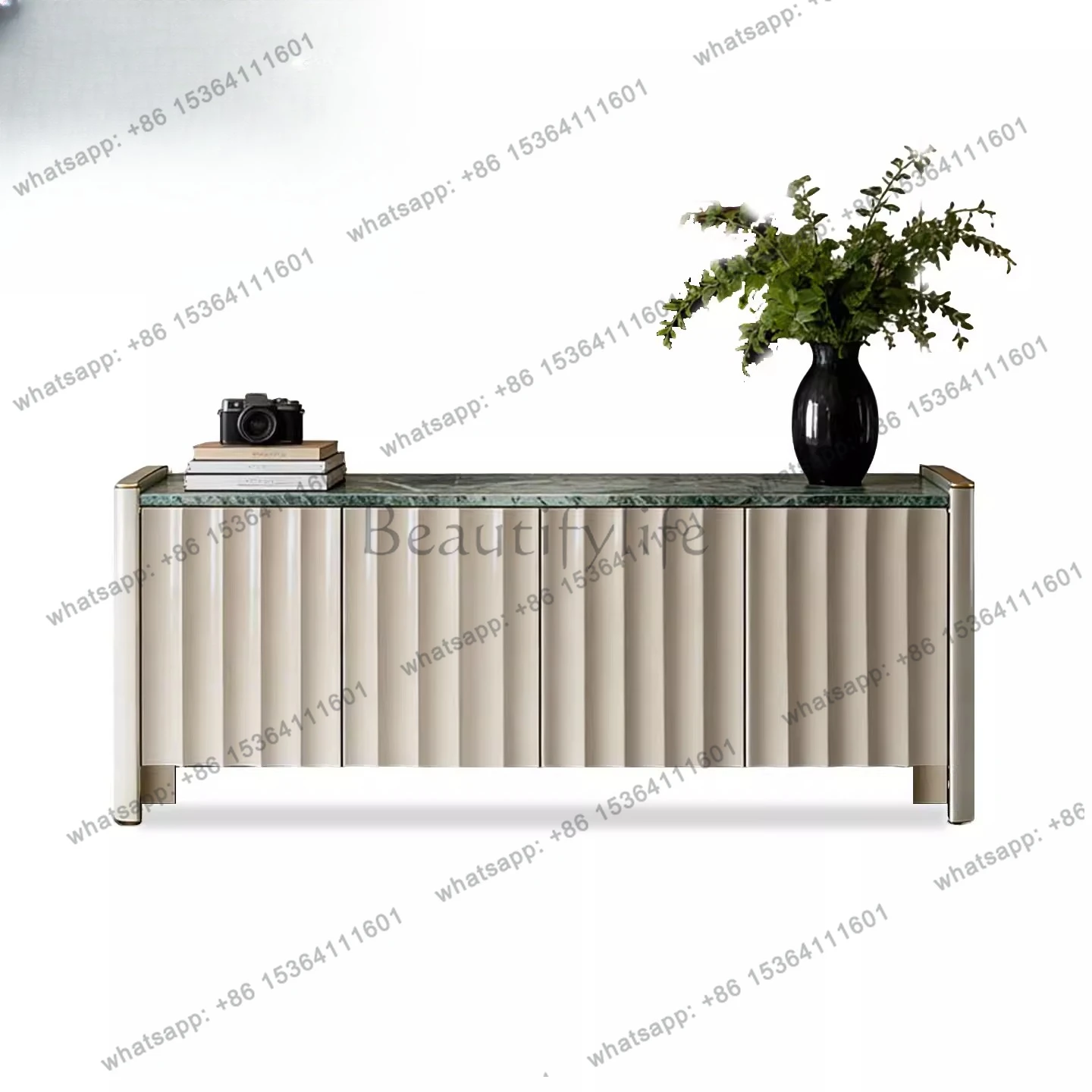 

Italian light luxury porch cabinet entry foyer decorative storage shoe cabinet