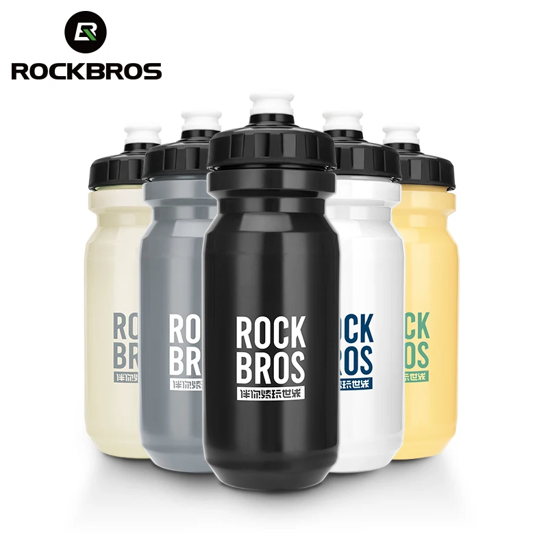 

ROCKBROS Cycling Water Bottle 600ML Ultra light Leak-proof Squeezable Camping Hiking Sports Portable MTB Road Bike Water Kettle