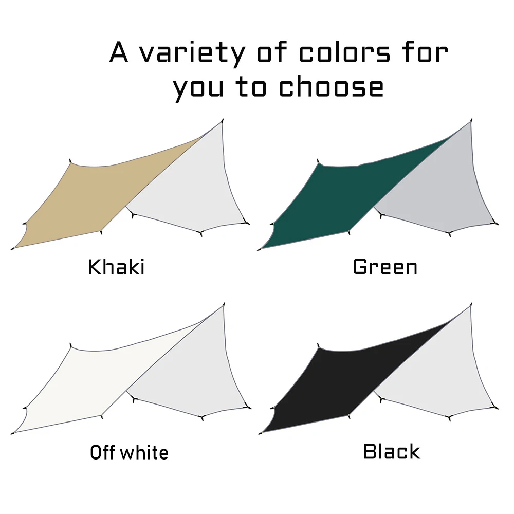 5.1X5.1M Groot Zeil Tent Achthoek Zonnescherm Luifel 5X5 Buiten Camping Luifel Extra Groot Voor 12 Personen Monster Tent Shelter