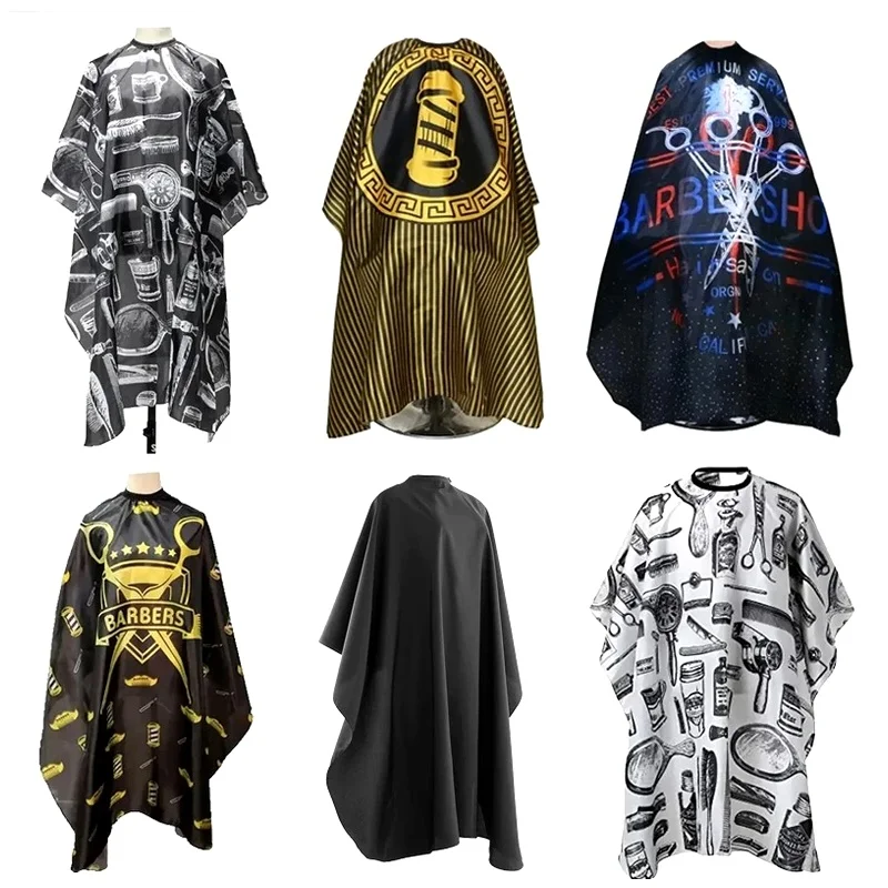 2026 Retro Salon Barber Stylist Pattern Cutting Cloth for Hairdressing Professional Hairdressing Apron Waterproof Haircut Cape