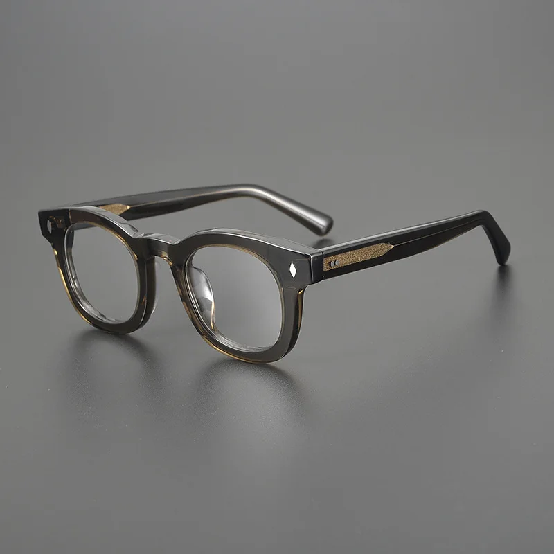 Lunettes optiques en acétate faites à la main pour hommes et femmes, lunettes d'ordinateur de luxe légères vintage, lunettes de mode, qualité supérieure