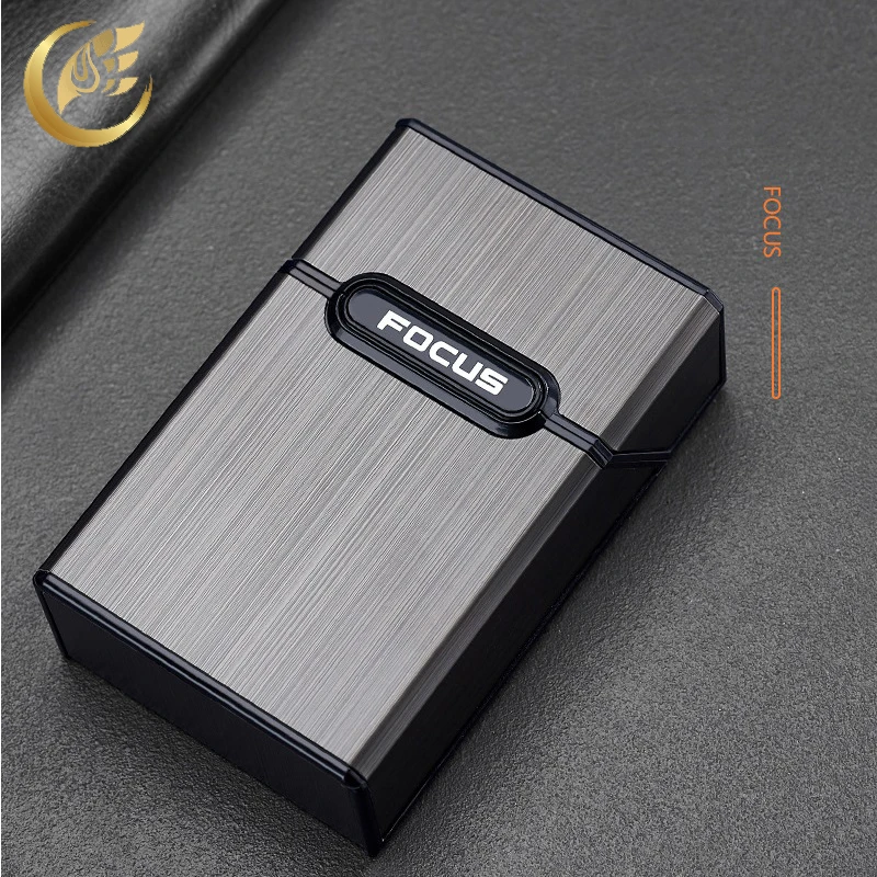 

1Pc Metal Cigarette Case Storage Box Hold 20 Cigarettes Storage Box For Men Smoking Accessories Gift Box Hot Sale