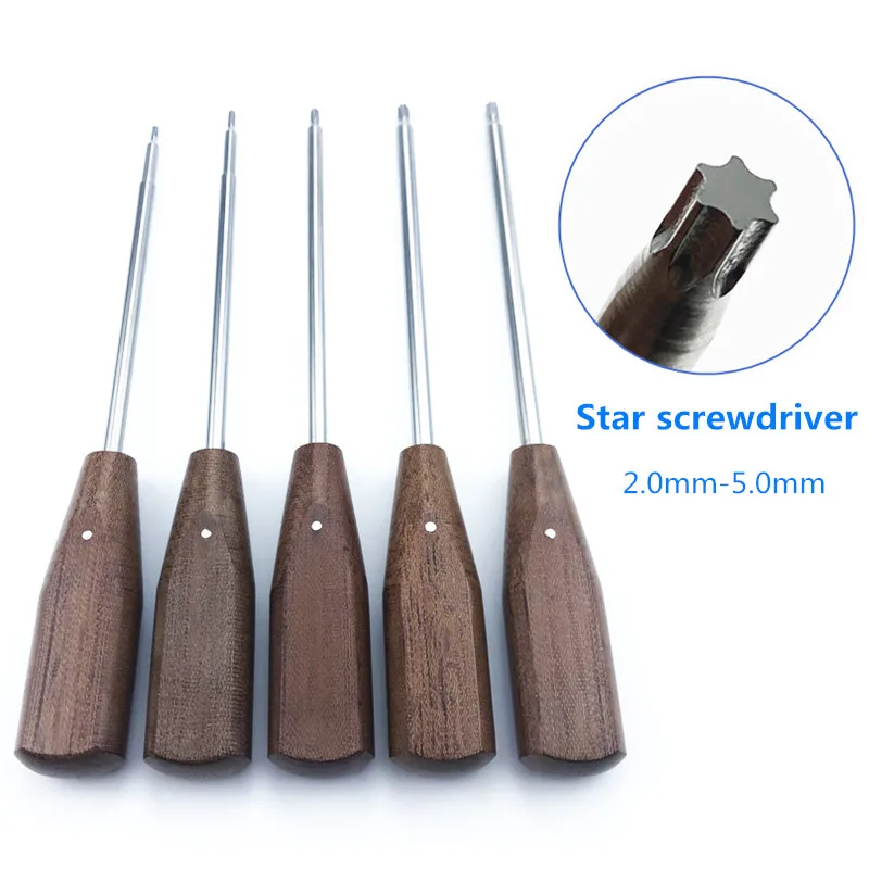 9pcs/set Bone Screw Driver 2.0mm-5.0mm star Bone ScrewDriver Veterinary orthopedics Instruments