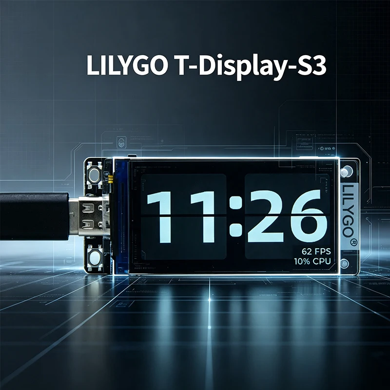 Image of LILYGO T-Display-S3 ESP32-S3 Entwicklungsboard 1,9" ST7789 IPS LCD 170×320 WiFi Bluetooth 5.0 16MB Flash 8MB PSRAM für Arduino