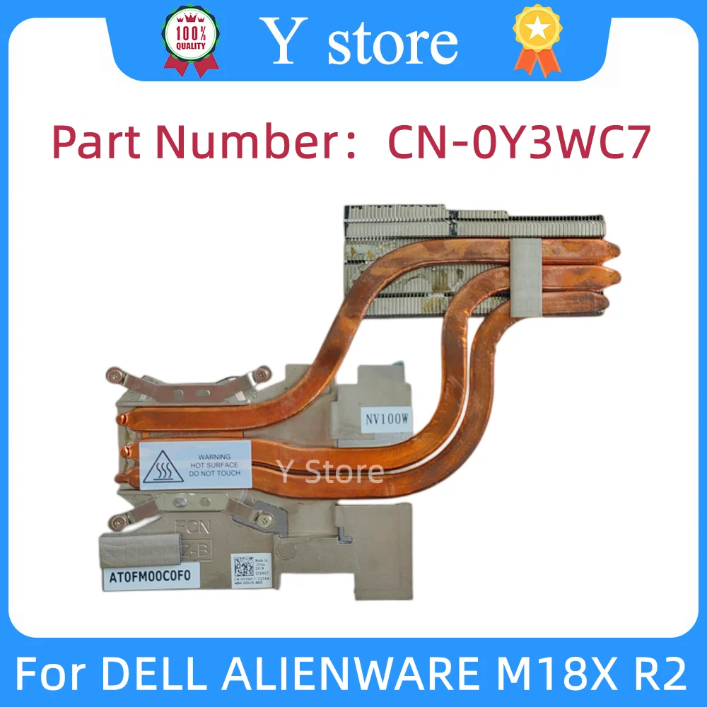 

Y Store New Original For Dell ALIENWARE M18X R2 NV RIGHT VIDEO GPU CARD HEATSINK Y3WC7 0Y3WC7 NHGJM 0NHGJM