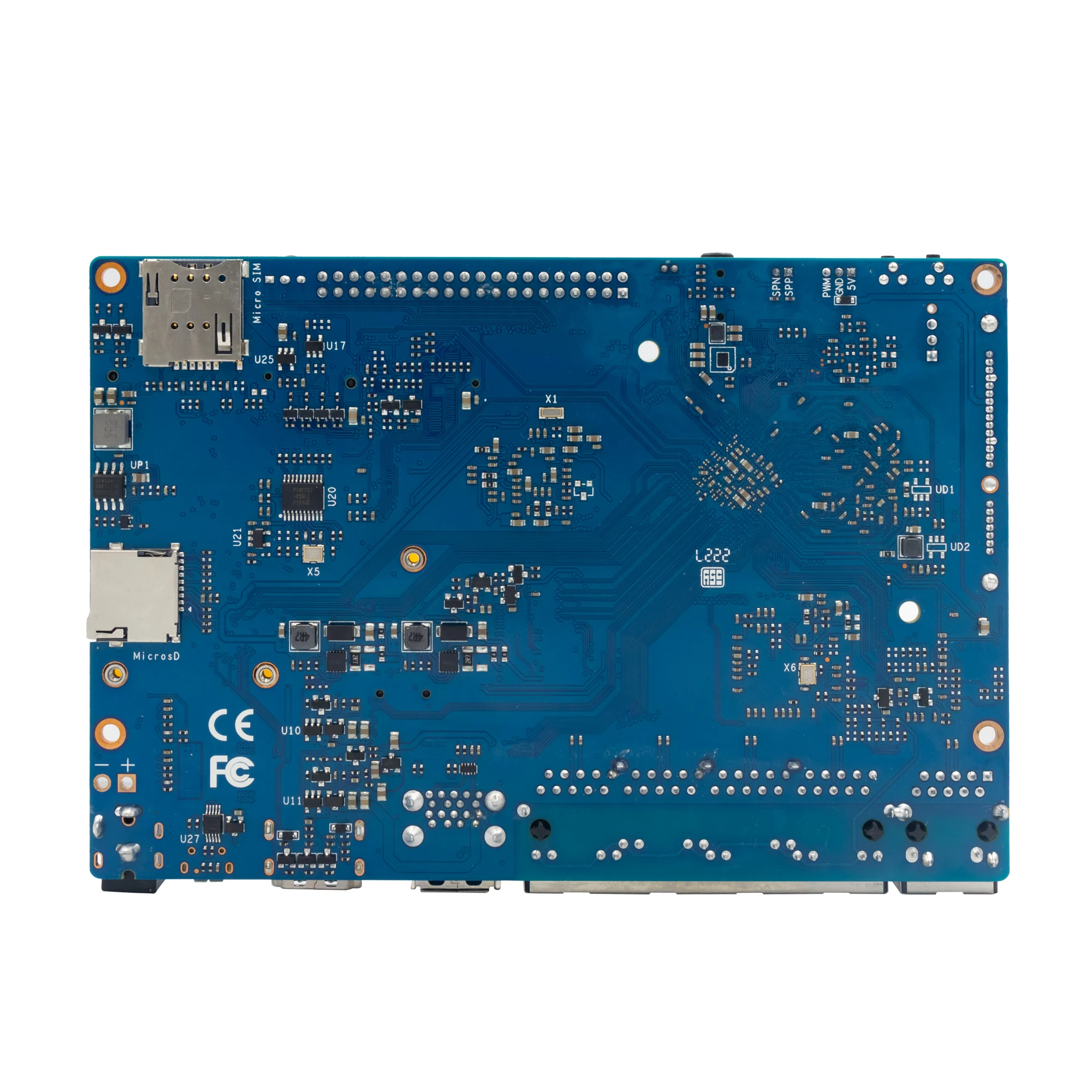 Imagem -02 - Banana pi Bpi-r2 Pro e Caixa de Metal Fonte de Alimentação Quad-core Arm Cortex-a55 Cpu 2g Lpddr4 Sdram Opensource Roteador Placa Demo