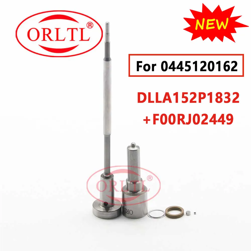 ORLTL F00R J02 449 Repair Kits Valve F00RJ02449 NOZZLE 0433172120 DLLA152P1832 For Injector 0445120162