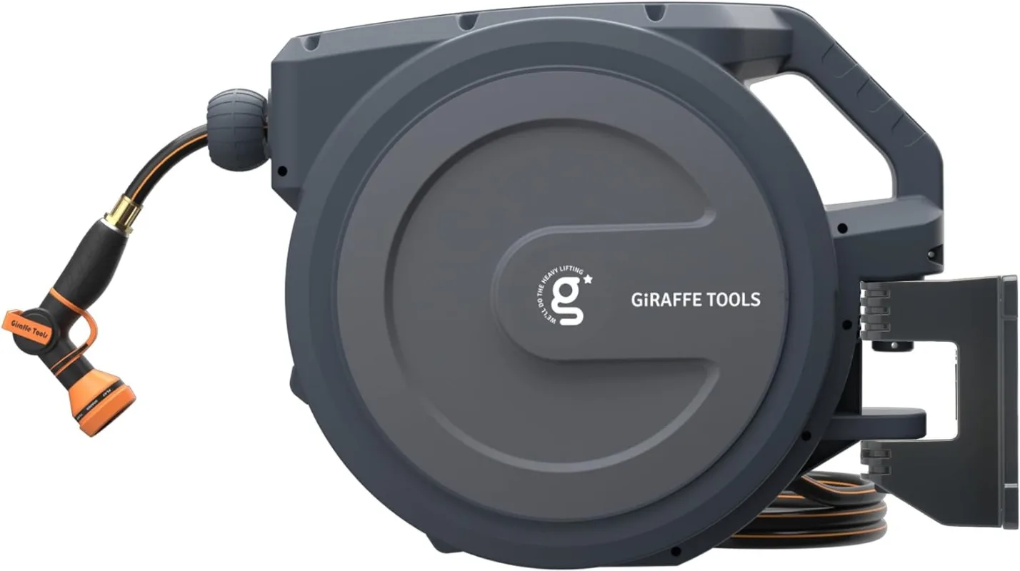 Giraffe Tools AW25 1/2MB Retractable Garden Hose Reel 1/2