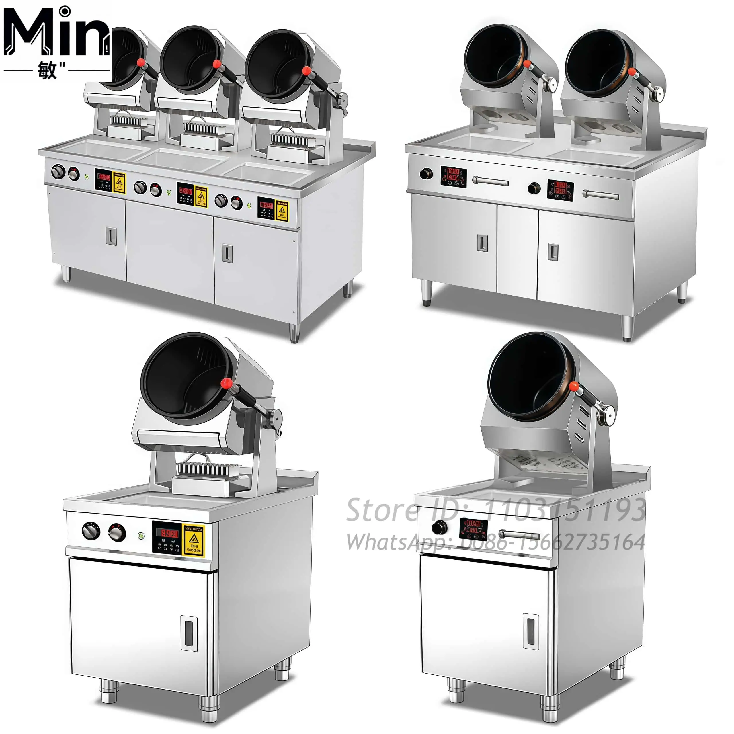 Commercial Intelligent Automatic Cooking Robot Wok Fried Rice Rotational Cooker for Hotel Restaurant Food Preparation