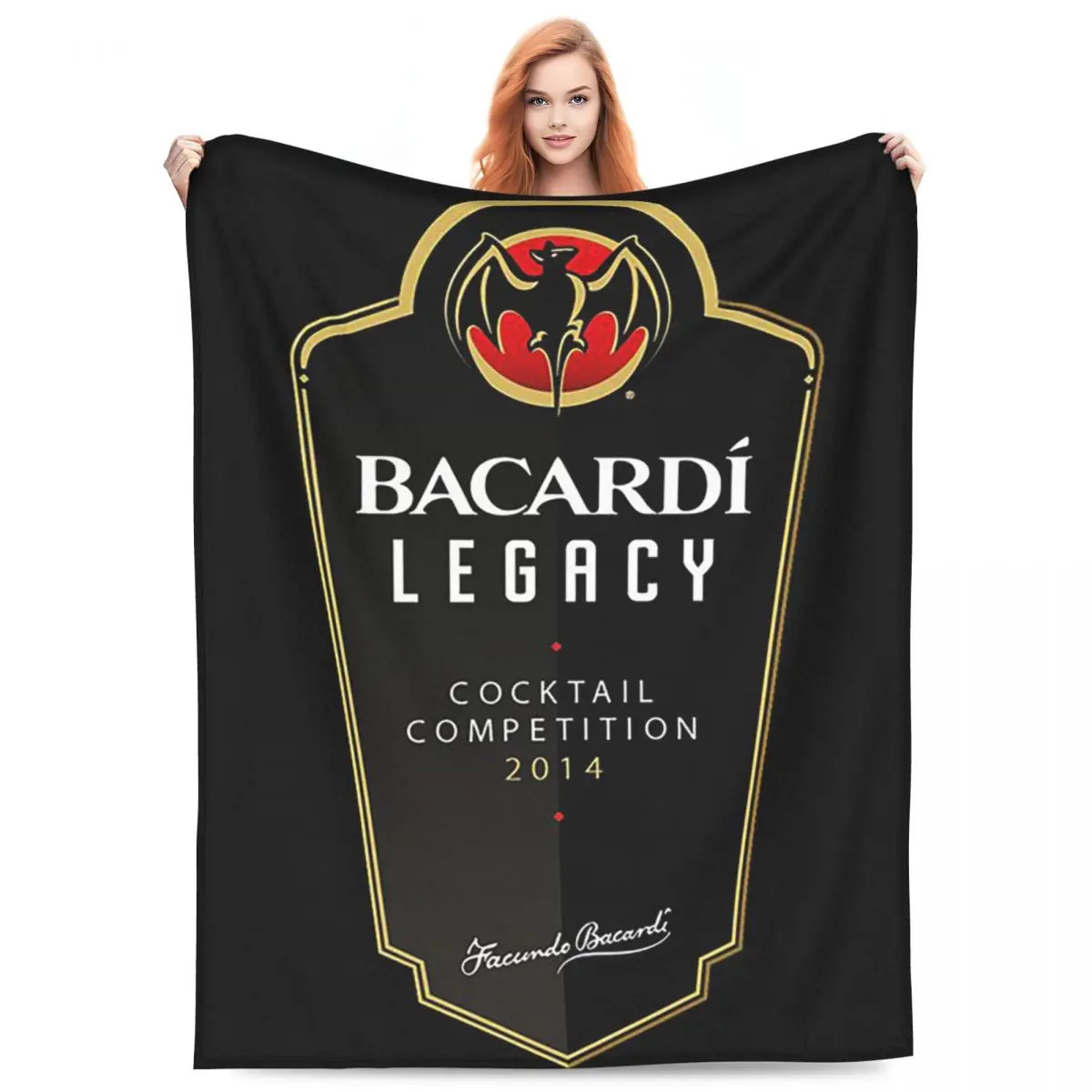 Модное одеяло с логотипом Bacardi Rum, флисовое одеяло для дивана, одеяла для дома, спальни, покрывало, одеяло