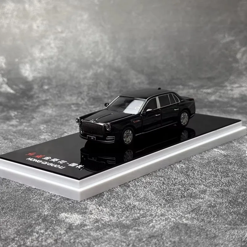 ar-ボックス-1-64-紅旗ゴールデンサンフラワーゴーリーダイキャストモデルカーブラックおもちゃギフトディスプレイ趣味コレクション装飾品