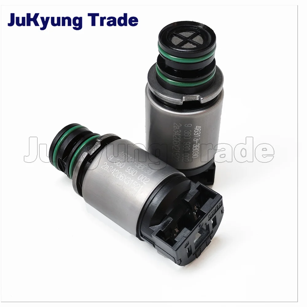 

2Pcs A6GF1 A6MF1 Automatic Transmission Solenoid 46313-3B030 Shift A B Short Body Black Cap For Hyundai 463133B030
