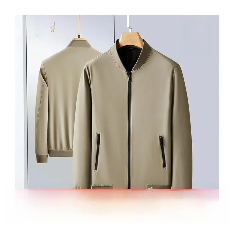 بيير كاردان الرجال الوقوف طوق Jaet رقيقة عادية لون نقي Busin معطف غير رسمي الخريف جديد Sle فضفاض صالح المضادة للتجاعيد #5