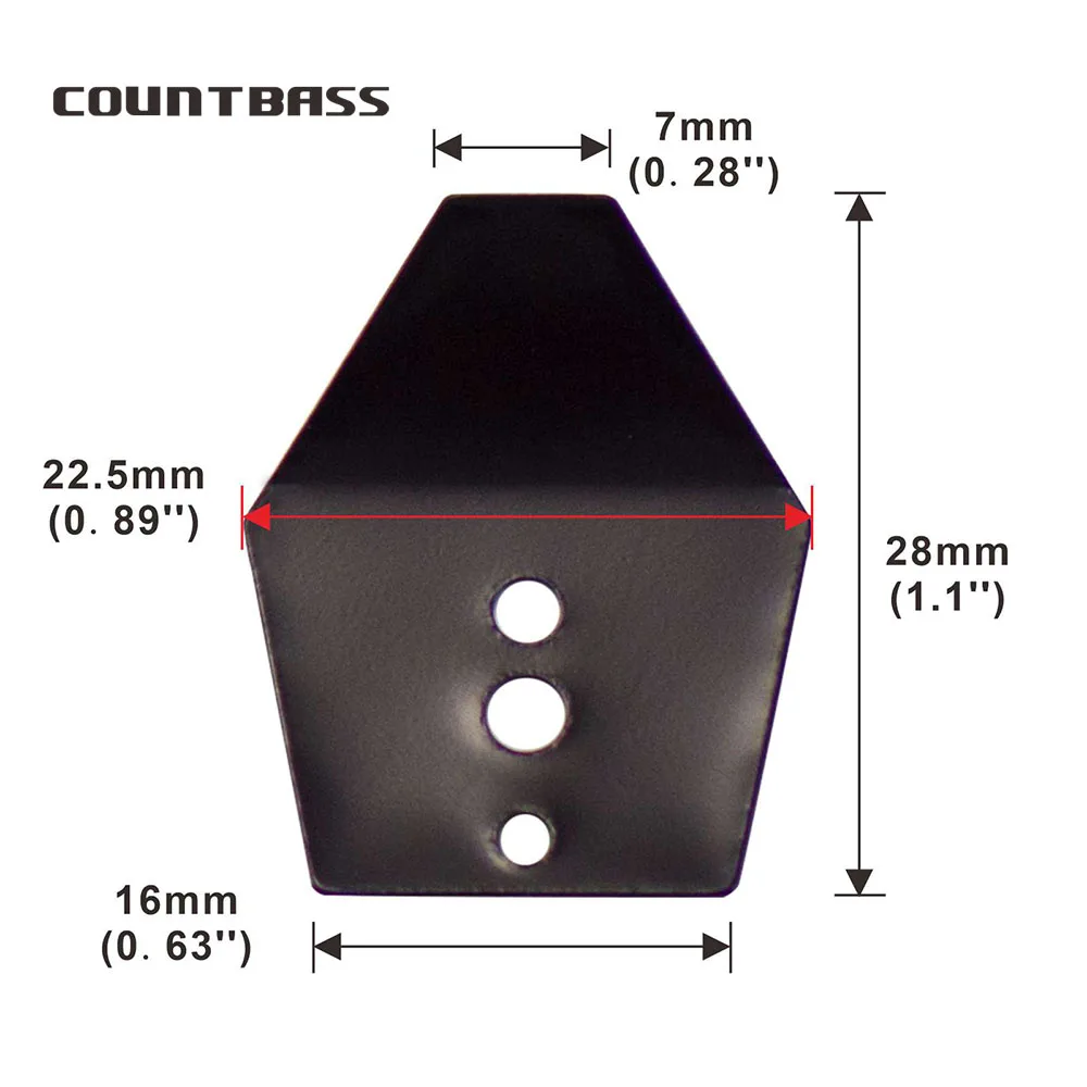 COUNTBASS 50pcs Stainless Steel/Black/Gold Swim Jig Blades, Chatterbait Blades, Shakee Blades,Swim Jig Dancer view 6