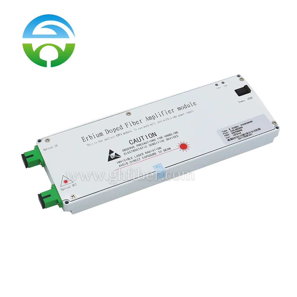 1550nm CATV Erbi Pha Tạp Sợi Amplifer EDFA Module 23dbm Cung Cấp Điện