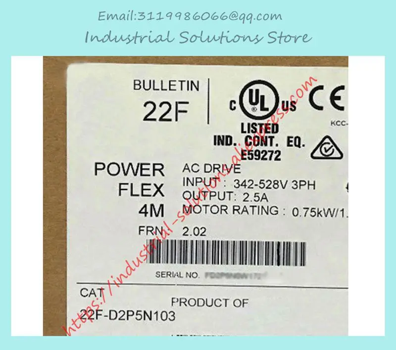 

New 22F-D2P5N103 22F-D2P5N1O3 Industrial Control Frequency Converter