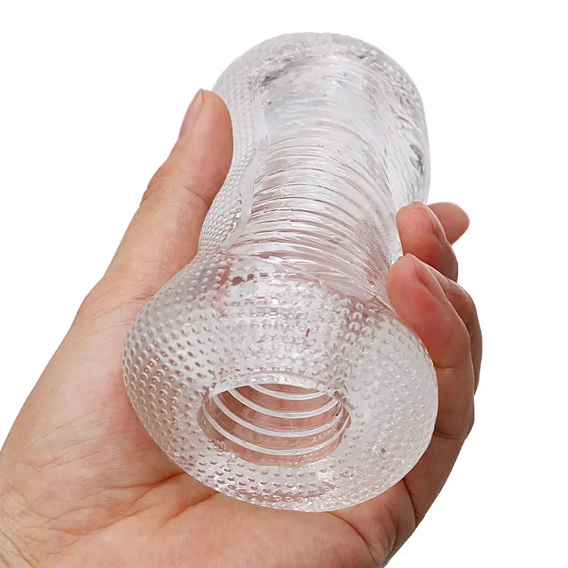 13cm transparent vaginal sex toy for men 18 plus male masturbator realistic vagina real pussy penis enlargement exerciser erotic