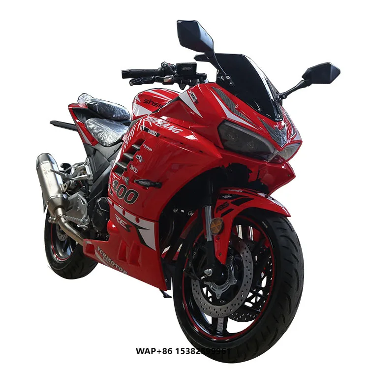 400cc Double Cylinder Electric  ABS Aluminum Alloy Flat Fork ultra High Speed Motorcycle Modification Accessories