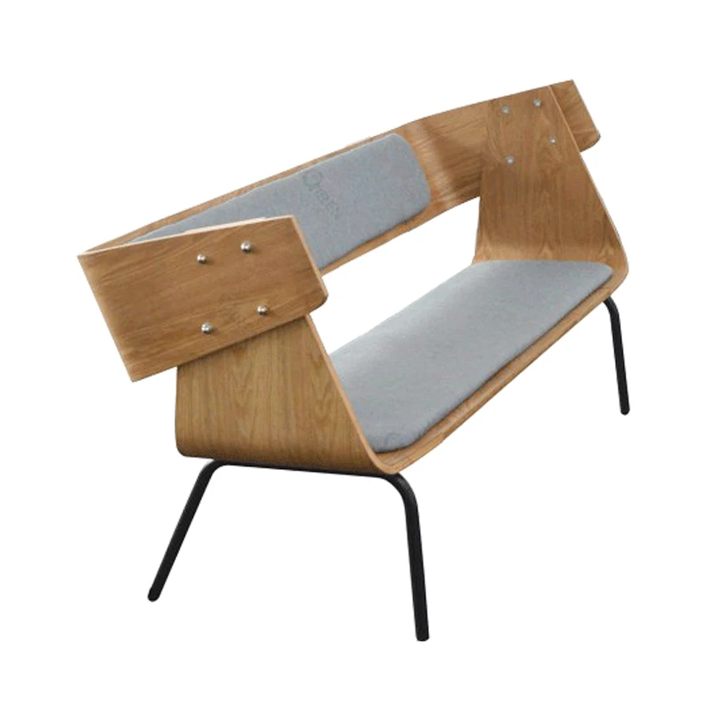 

Double sofa chair Small apartment clothing store Cafe bench