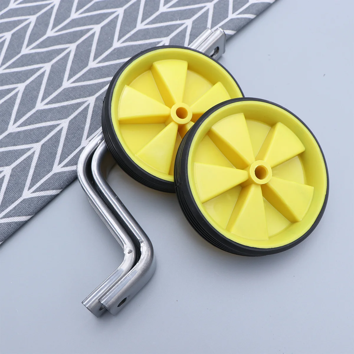 Universal Porous 's Training Wheels Yellow Bicycle Auxiliary Accessories Balance Support for Beginner Safety Stability