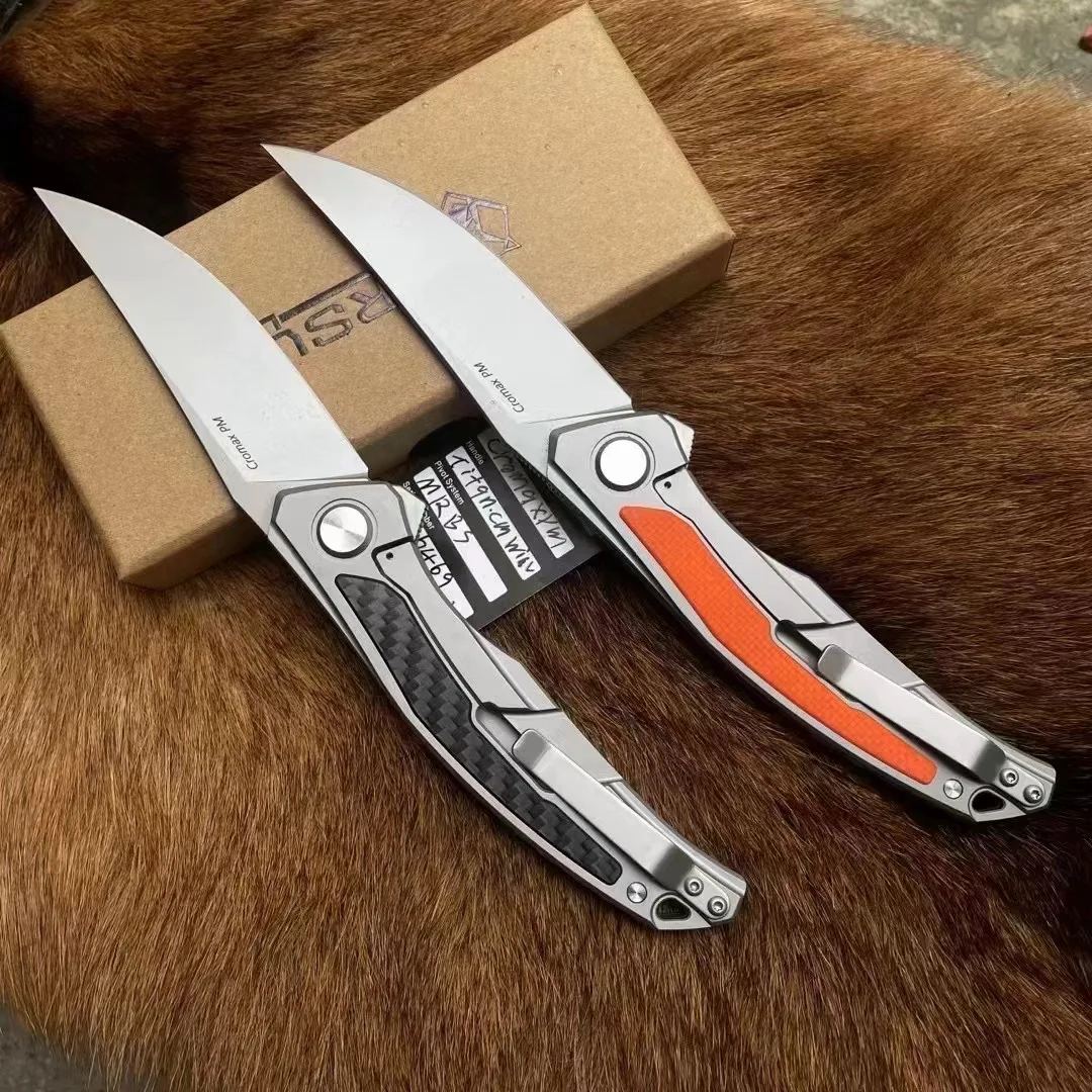 Quantum Bear folding knife, Cromax PM steel, handy pocket knife, diving cutter, emergency rescue tool, sharp fruit knife