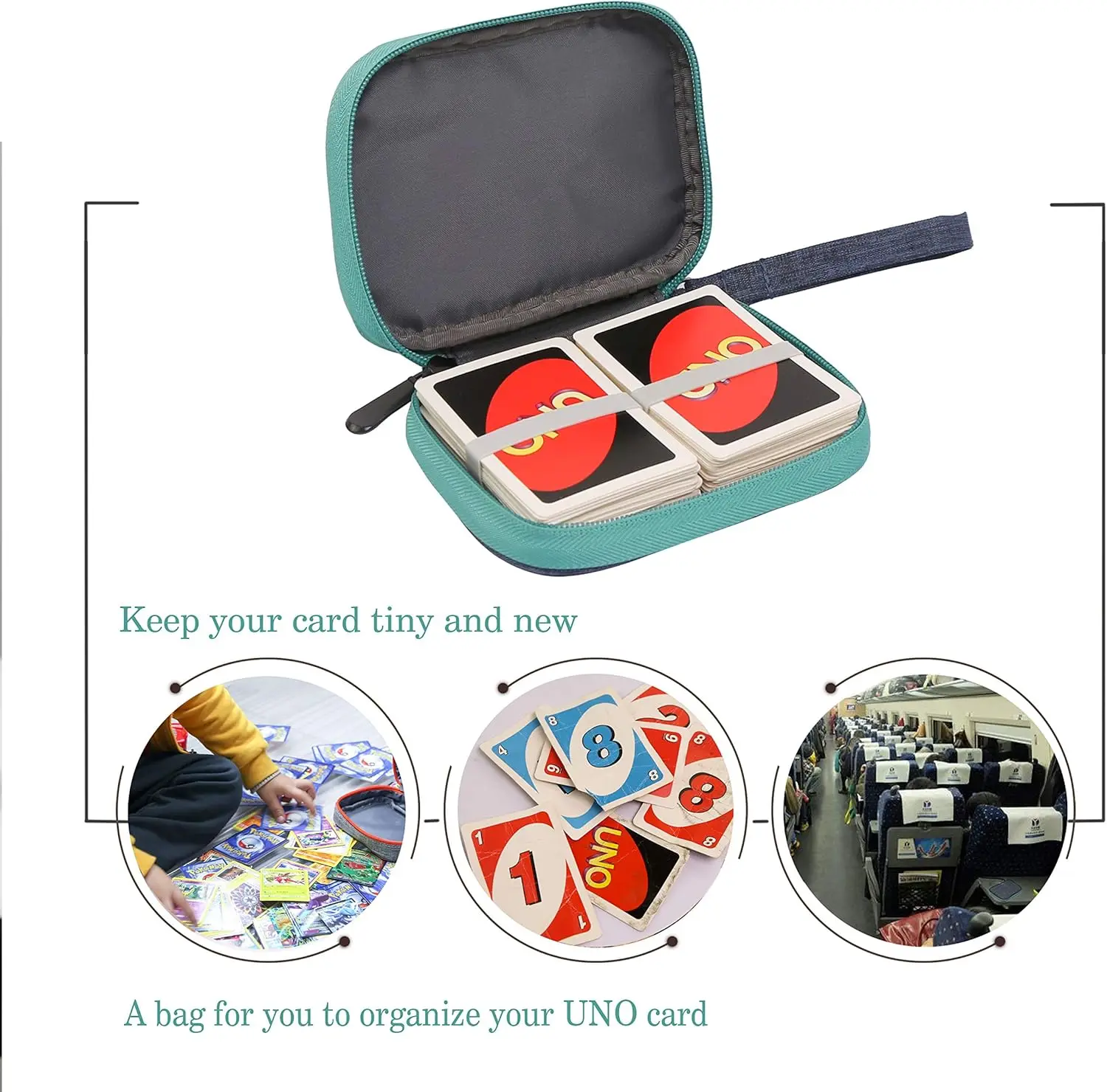 UNO Storage Card Games Box Multi functional Storage Bag Pressure Resistant Waterproof Storage Bag