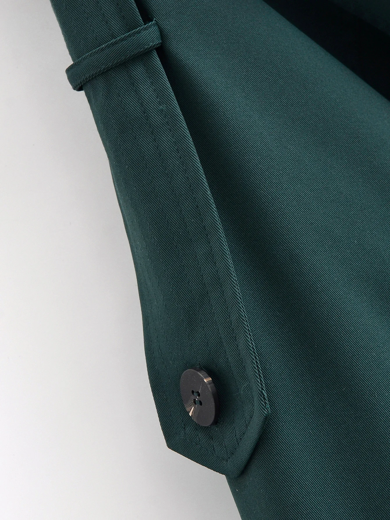 معطف واق من المطر مزدوج الصدر مع حزام سترة صلبة ملابس الشارع الشهير سترة واقية للسيدات معاطف طويلة أنيقة للخريف