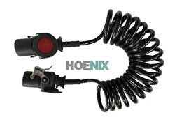 21971548 Use For Coil Replaces 7-7 Pins Trailer Plug Wiring Spring Cable Connector For Volvo Truck