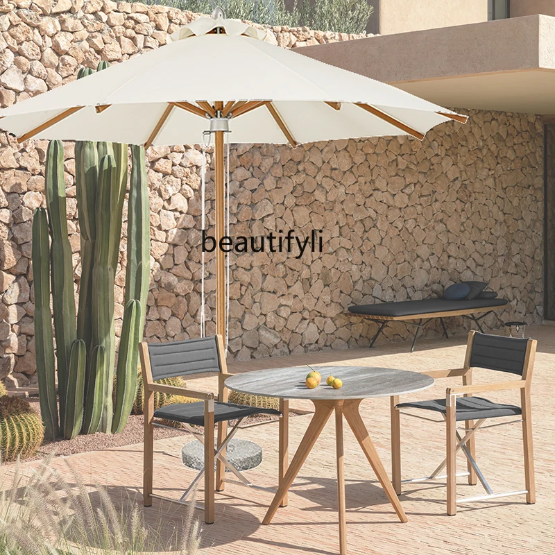 Outdoor Sunshade Courtyard Beach round Umbrella Hotel Swimming Pool Sun Coffee Shop Commercial Use