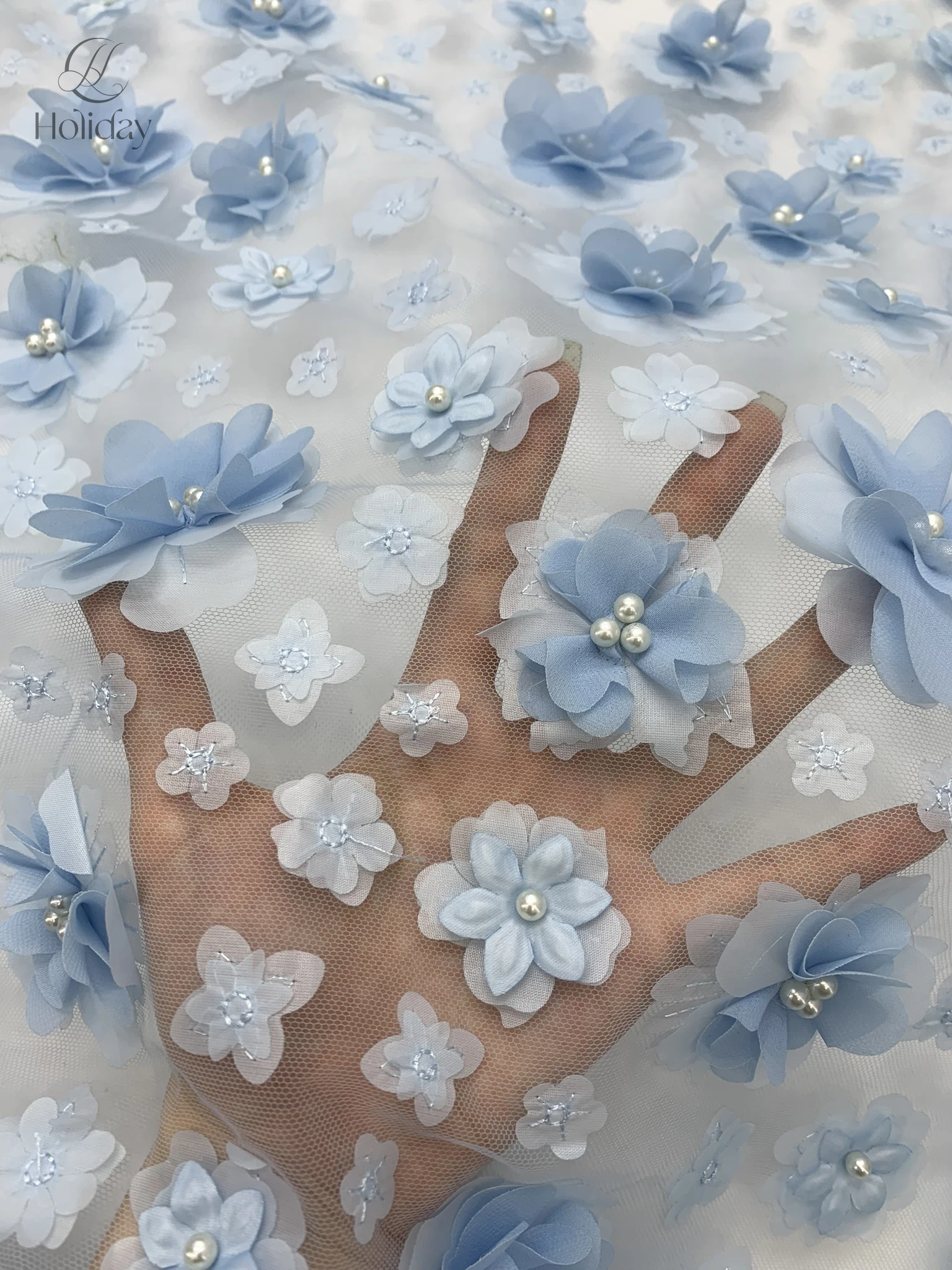 Wedding Dress, 3D Flower Embroidered Lace, African Sequins, Beaded Lace, French, High Quality