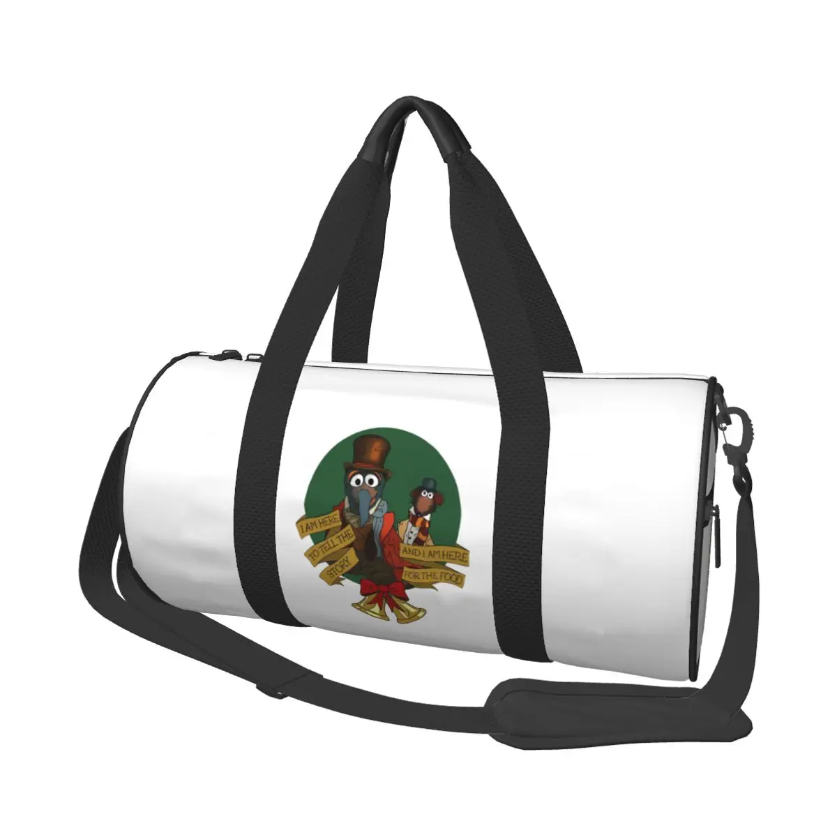 

Muppet Christmas Carol Large Duffle Gym Bag Waterproof Duffle Travel Bags Handbags Fitness bag