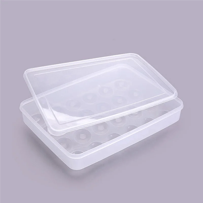 

【NEW】2 Clear Egg Containers With Lid Hold 48 Eggs, Easy Carry Accessory Part Dishwasher Safe Carrier,Stackable