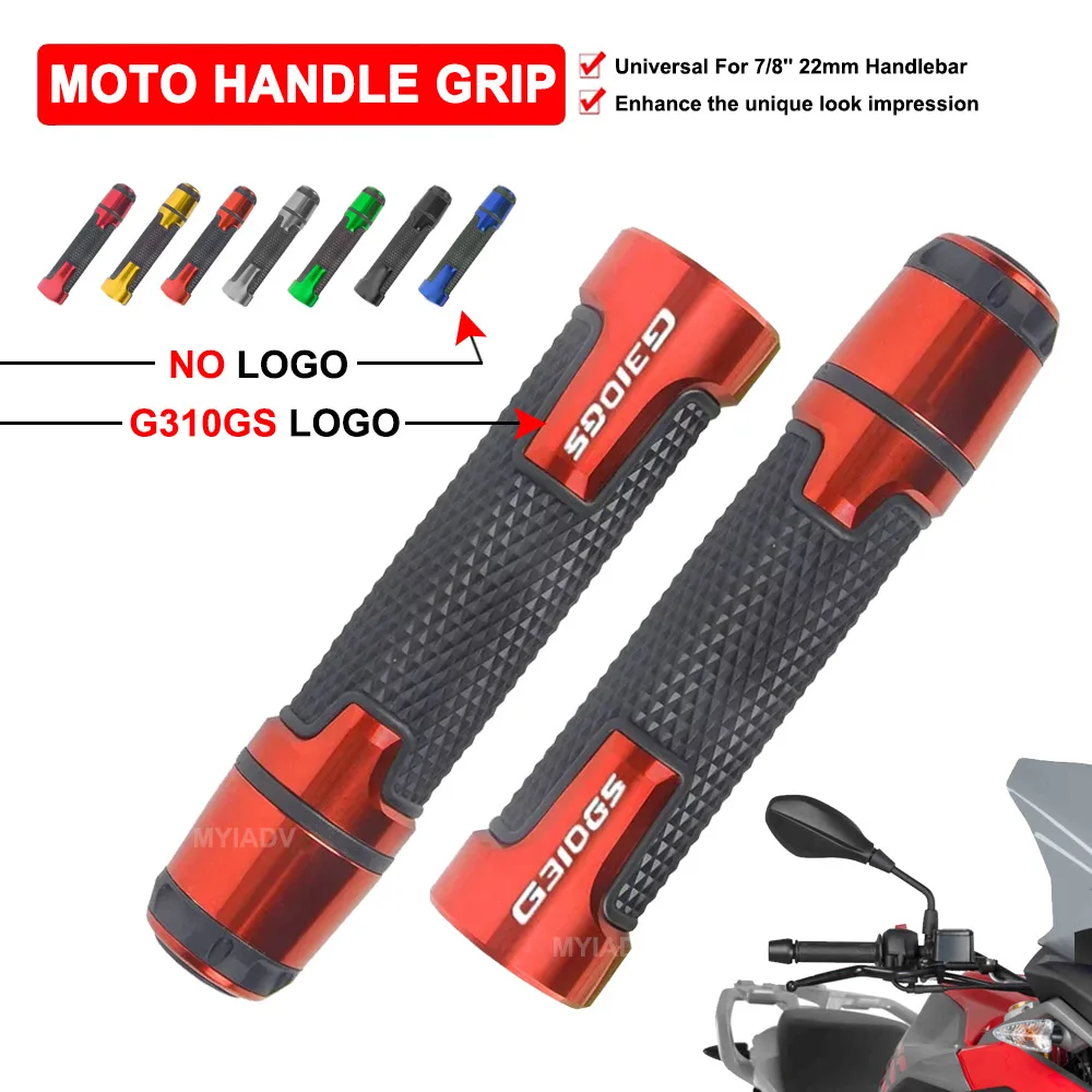 

Universal 7/8'' 22mm Motorcycle Handlebar Handle Grip For BMW G310GS G 310 GS CNC Anti-slip Hand Grips With End Plug Accessories