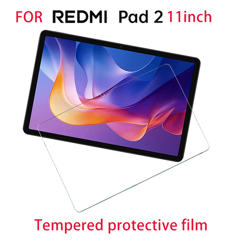 3PCS Tempered Glass Screen HD Protector For Redmi Pad 2  Xiaomi Redmi Pad 2 11inch Anti Scratch Tempered Glass Film