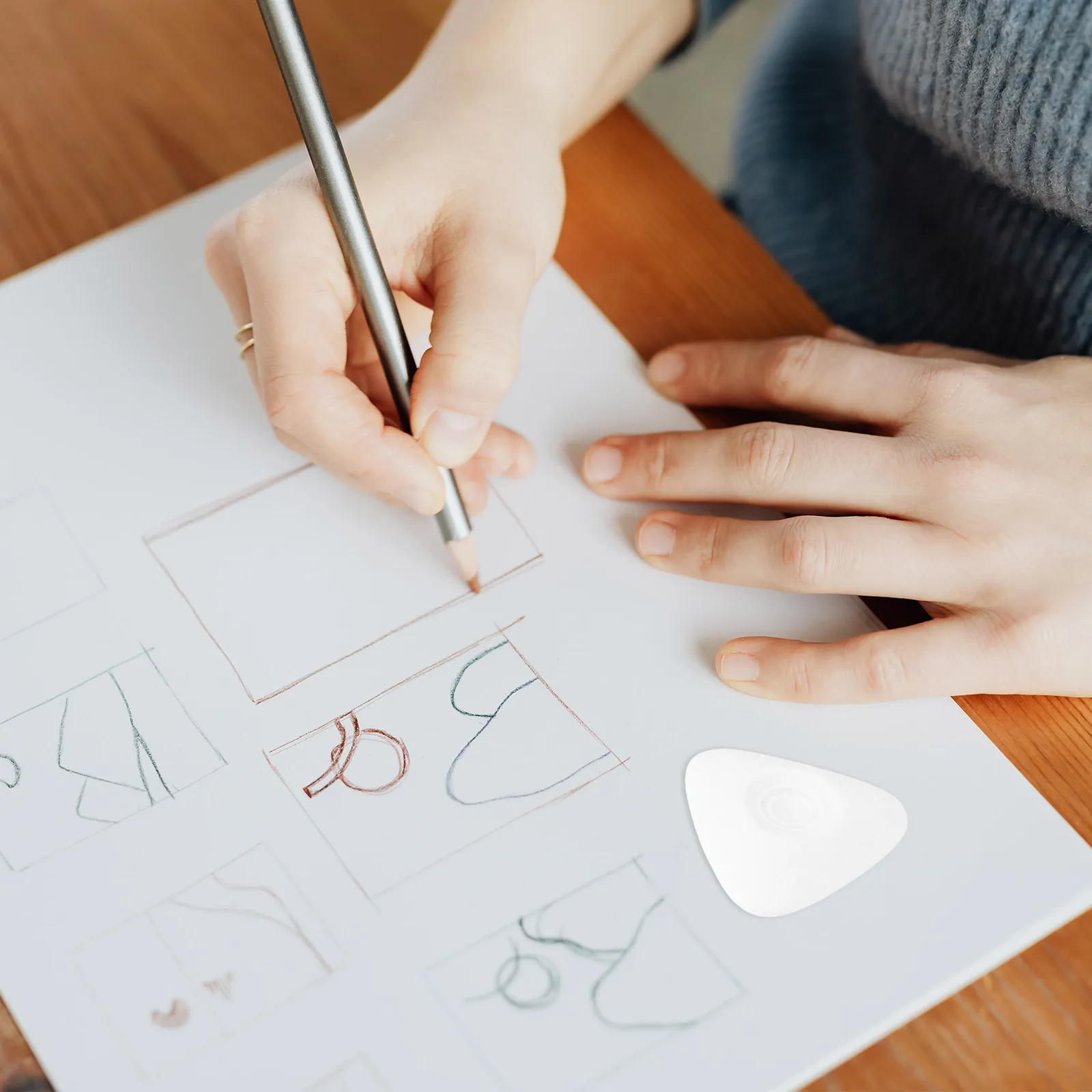 6 Pcs Eraser Highlight Student Erasers for Kids Sketching Plasticine Mechanical Art