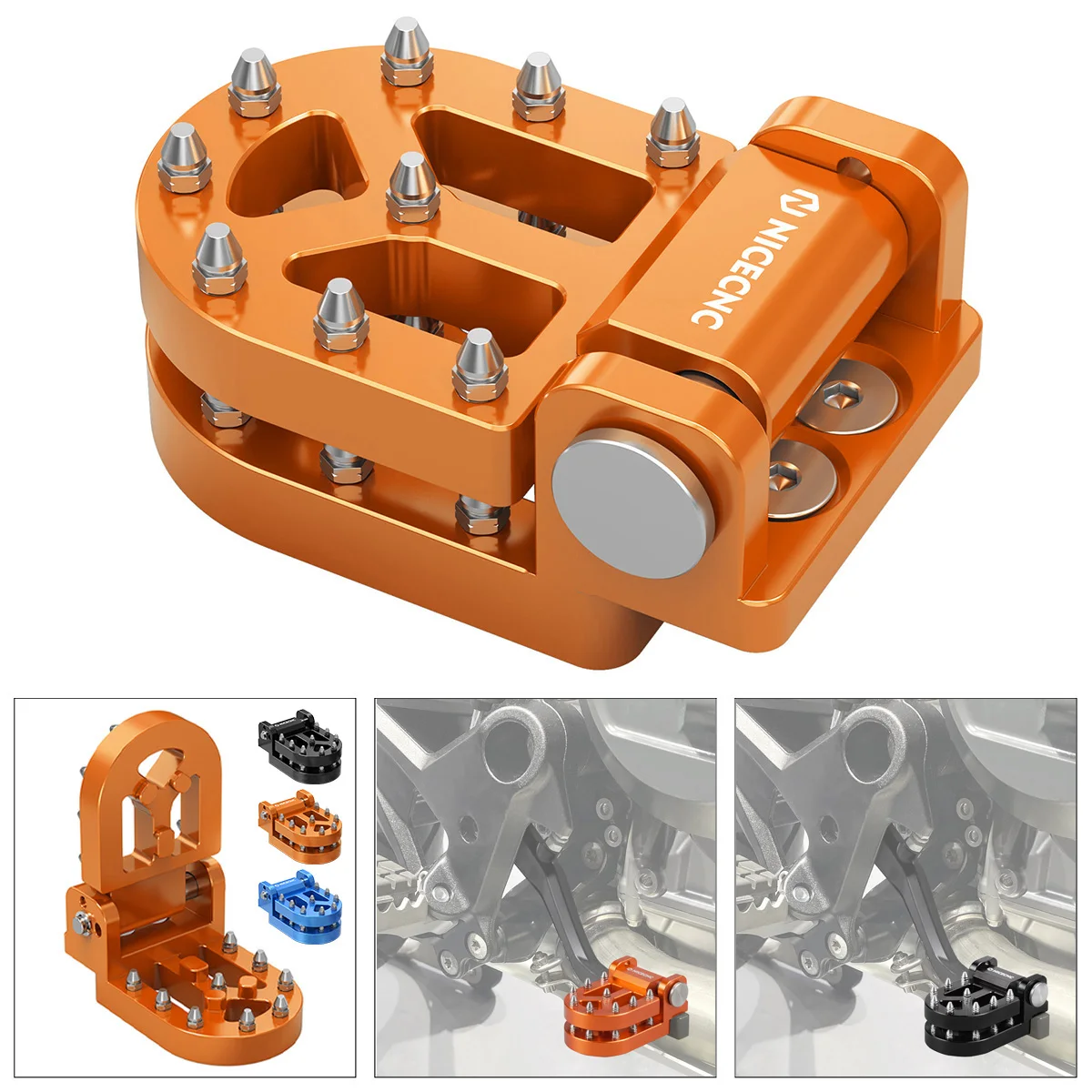 For 2023-2025 KTM 890 SMT Foot Brake Pedal Lever Tip Extension for KTM 390 Adventure 20-25 Husqvarna Norden 901/Expedition 23-25