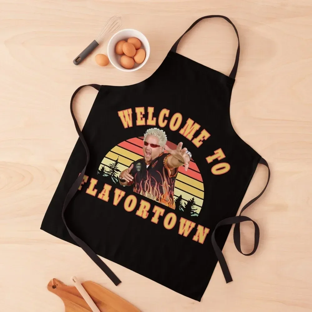 

New Guy Fieri Fans Flavortown Apron Utensils For Kitchen Restaurant restaurant accessories For Women Kitchen Apron