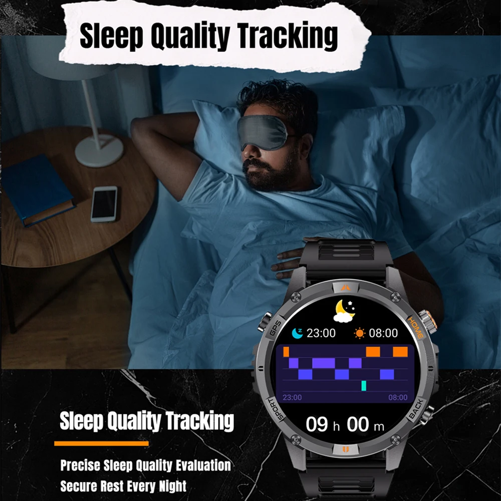 2025 Outdoor Sports Männer Smart Watch 100 + Sport Modi GPS Aktivität Tracking Hohe Intensität Taschenlampe Bluetooth Anruf SmartWatch